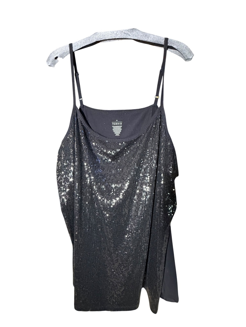 Torrid Black Sequin Tank 5X